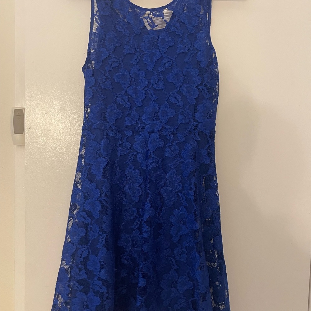 Blue Lace Kids Dress